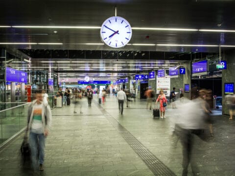 Ein stark frequentierter Hauptbahnhof